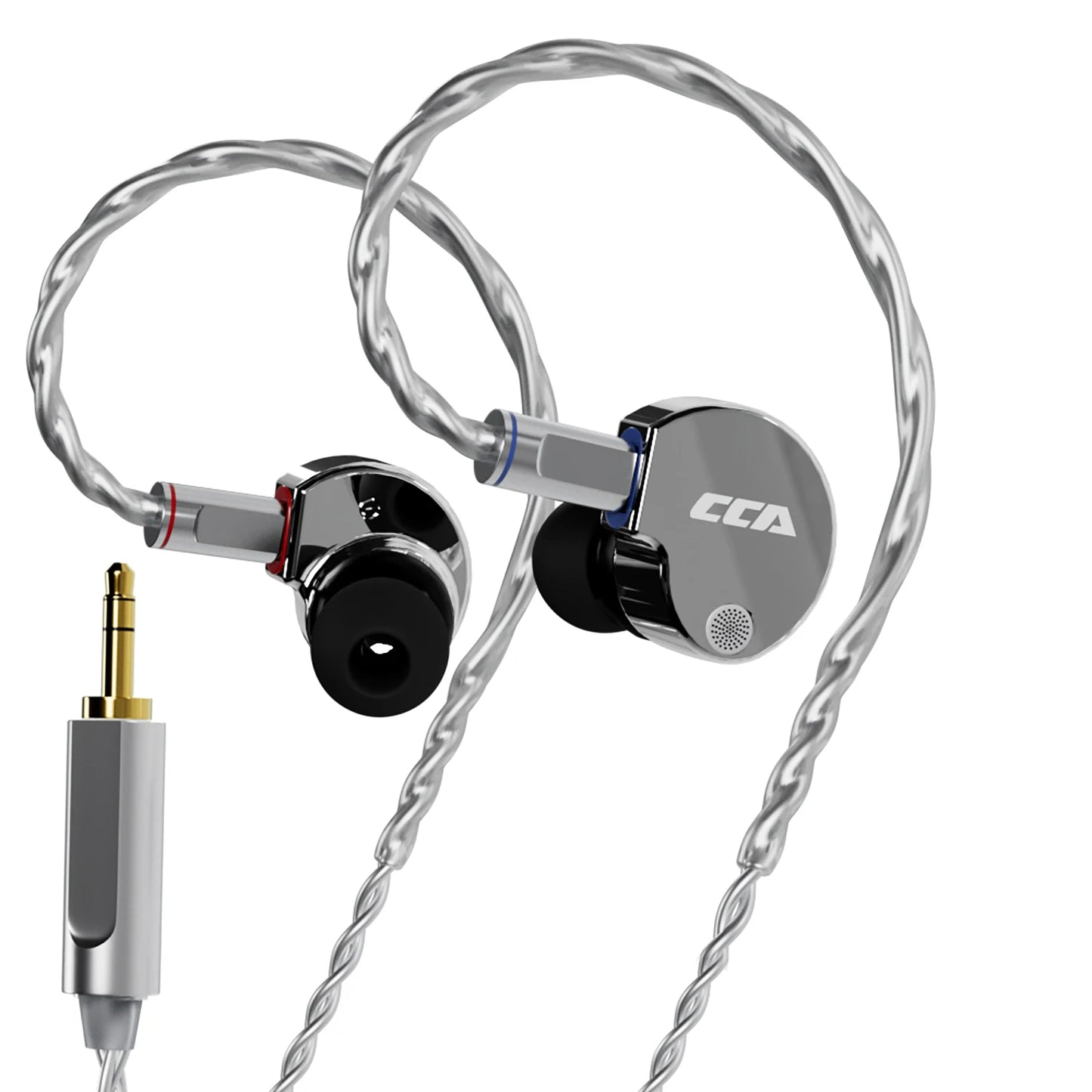 CCA Phoenix Metal Alloy Body 10mm Dual Magnetic Dynamic Coil HIFI Sound Quality In Ear Wired Esports Music Earphones