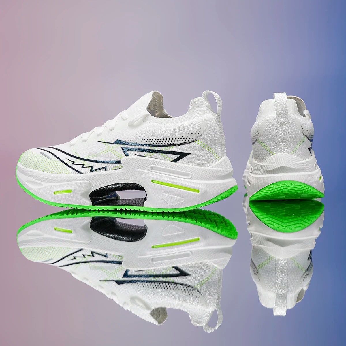 Unisex Sports Shoes Trendy Breathable Mesh Soft Sole Shock-absorbing Wear-resistant Teenagers Professional Running Shoes for Men