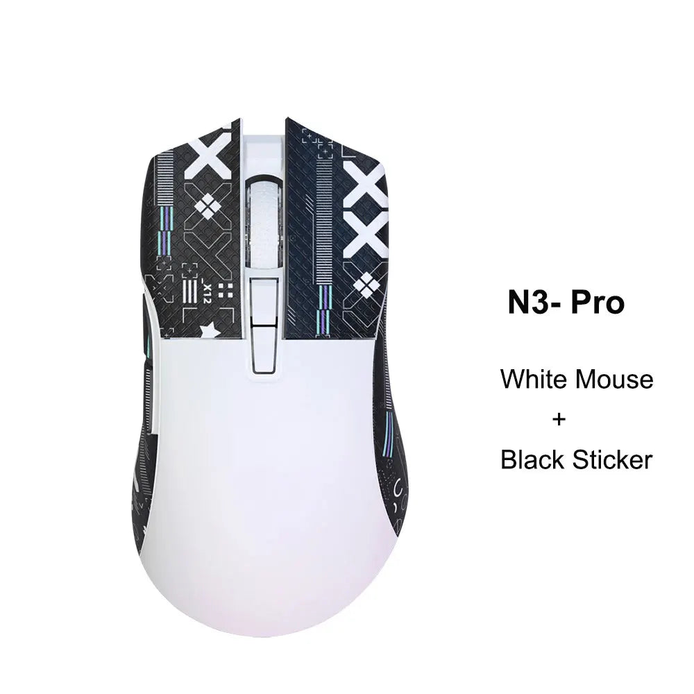 Motospeed Darmoshark N3 Pro Bluetooth Wireless Gaming Mouse Double 8K Tri-Mode Rechargeable PAW3395 64g Ergonomic Gamer Mouse
