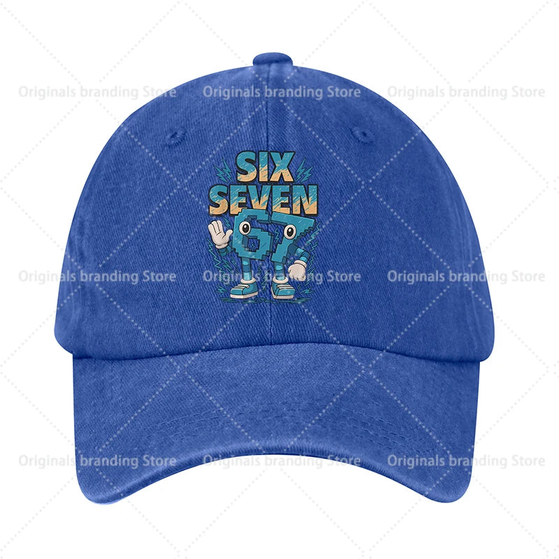 Compre um boné de basebol A Brainrot 67 para crianças, homem e mulher, chapéu de sol, novo, para adultos, desporto ao ar livre, chapéu de sol retro, acessório para a cabeça, presente, vendas em alta