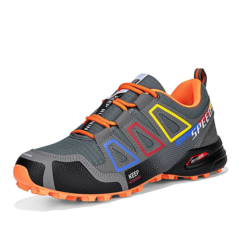 Zapatillas de ciclismo para hombre, calzado outdoor de montaña y cross-country, antideslizante y resistente al desgaste, para entrenamiento de ciclismo y senderismo