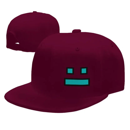 Bonés de basebol «Geometry Dash» para videojogos, bonés snapback para homem e mulher, bonés ajustáveis, bonés de basebol hip-hop, casquette