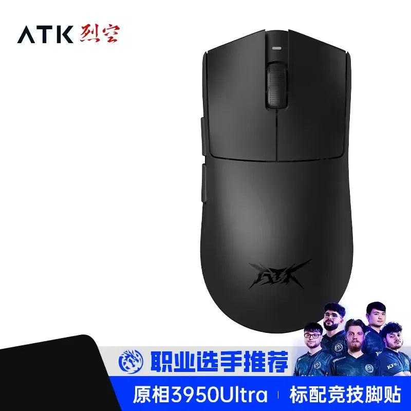 Brezžična Bluetooth miška ATK X1 Series Paw3950/Ultra 8k, lahka 49g, tri načini povezave, FPS gaming miška, darilo po meri