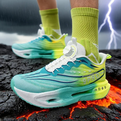 Unisex Performance Carbon Plate Running Shoes Wide Fit Non-Slip Breathable Racing Sports Sneakers for Men Women Workout Marathon