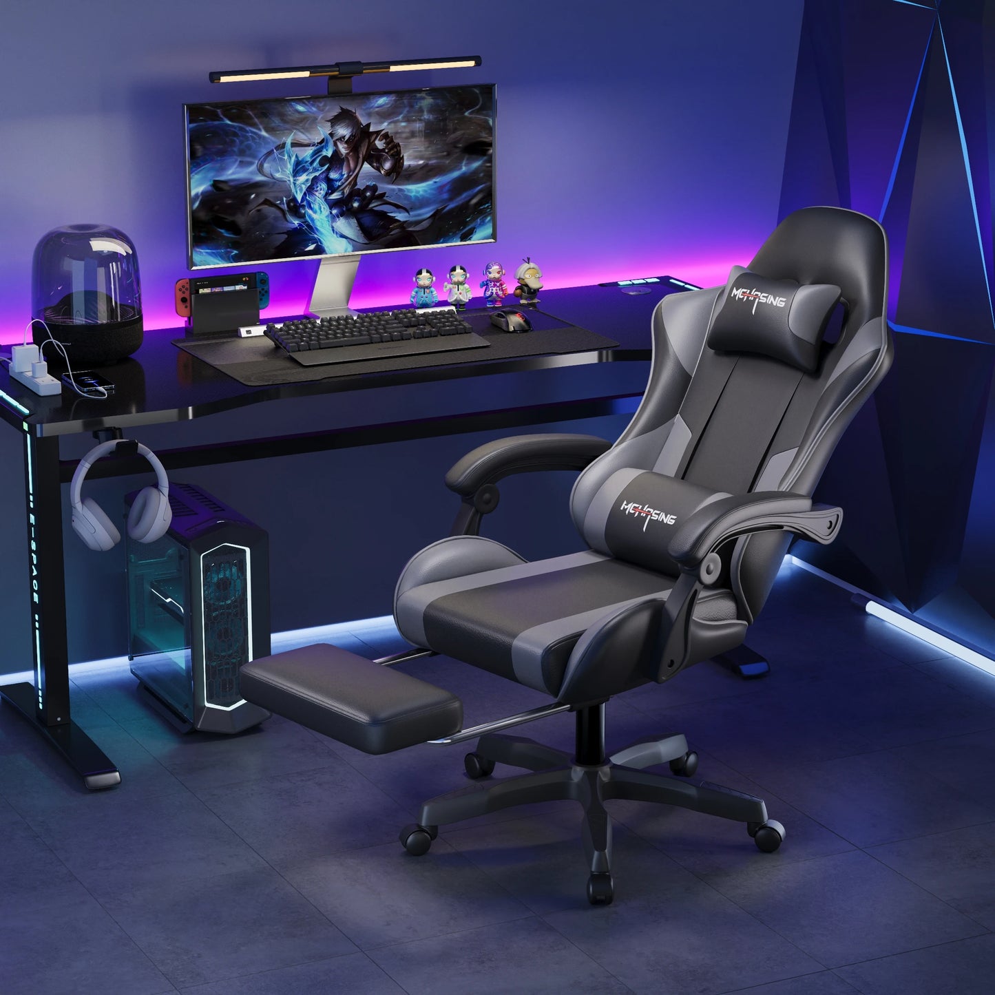 Ergonomic Modern Design Swivel Chair for Office and Home E-sport Gaming Chair With Wheels Revolving Style Computer Gaming Chair