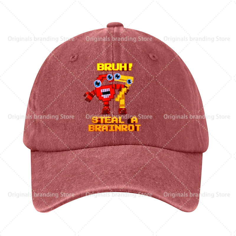 Compre um boné de basebol A Brainrot 67 para crianças, homem e mulher, chapéu de sol, novo, para adultos, desporto ao ar livre, chapéu de sol retro, acessório para a cabeça, presente, vendas em alta