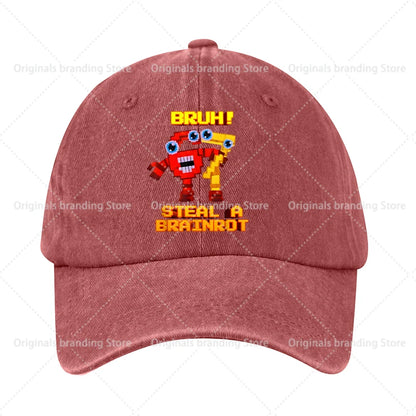Compre um boné de basebol A Brainrot 67 para crianças, homem e mulher, chapéu de sol, novo, para adultos, desporto ao ar livre, chapéu de sol retro, acessório para a cabeça, presente, vendas em alta