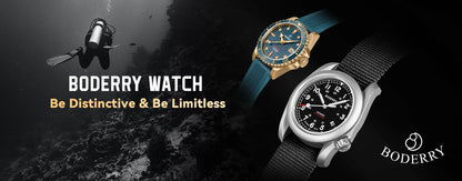 Boderry GOLDACE Titanium Chronograph Watch Mecha-Quartz Movement Luminous Business Wristwatch 100M Waterproof Clock