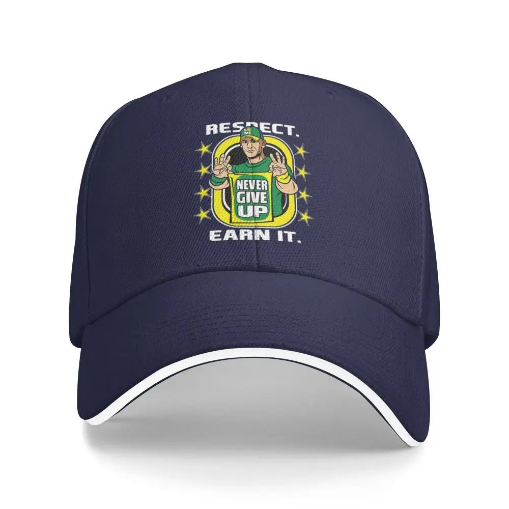 Yellow Wrestling Cena John White Custom Baseball Caps For Mens Unisex Male Beach Sunscreen Hat Snapback Cap