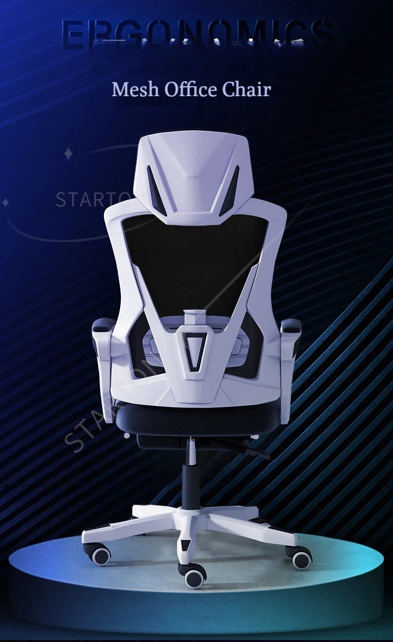 High Density Sponge Mesh Office  New Design Home Office Furniture Comfortable  Chair with Footrest
