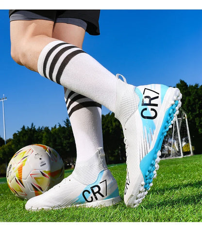 Nouvelles chaussures de football pour hommes, chaussures de soccer de haute qualité, crampons, chaussures de futsal professionnelles pour femmes, vente chaude, baskets unisexes ultra-légères TF/FG
