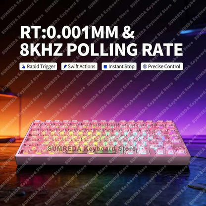 IROK MG75 PRO MG75 Max Magnetic Gaming Mechanical Keyboard RT0.001mm 8K 0.125ms Delay Aluminium RGB Hot Swap Wired Game Keyboard