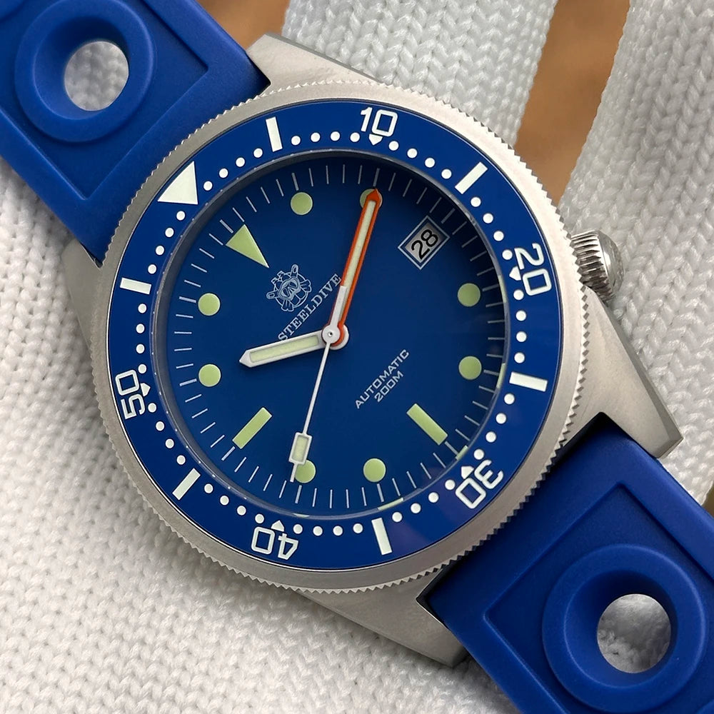 STEELDIVE Official SD1979 High Quality 200M Waterproof 42.5MM NH35 Automatic Ceramic Bezel Sapphire Glass Men Dive Watch Reloj