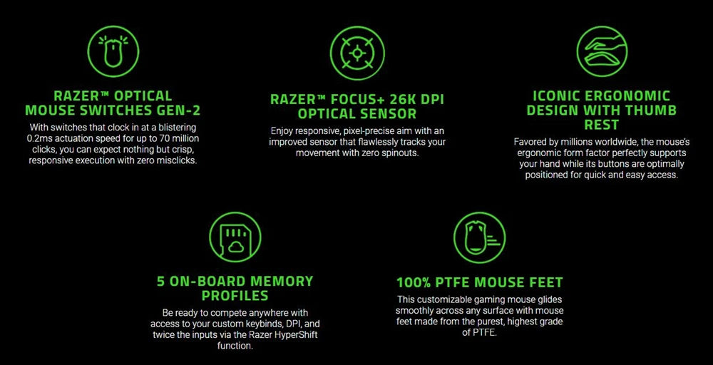 Original Razer Basilisk V3 Wired Gaming Mouse Gamer 26000 DPI Optical Sensor E-sports With RGB Lighting For PC Laptop