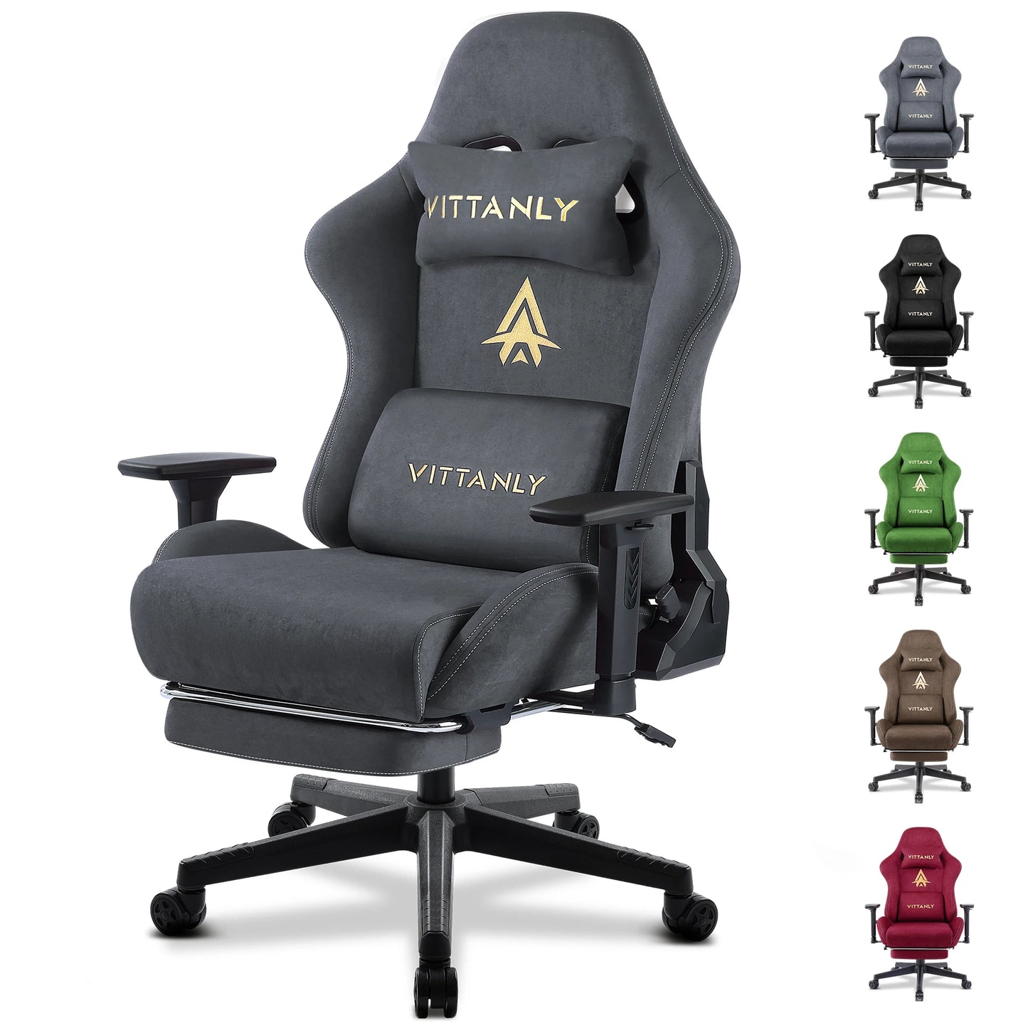 Kitinjoy High Quality Gaming Chair With Footrest Support Height Adjustable For Unisex Comfortable Office Chair Computer Chair