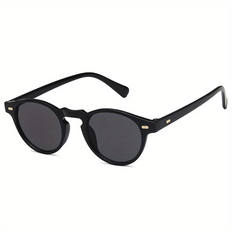 Retro Round Sunglasses Fashion Rice Nail Box Sunglasses For Men And Women Trend Joker Sunglasses
