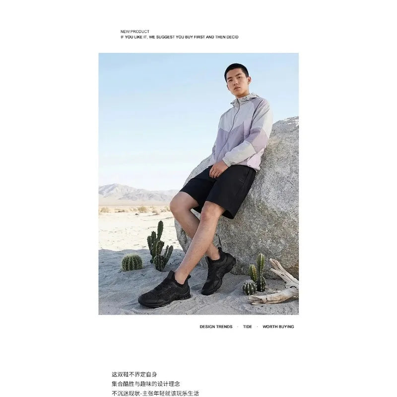 2026 New Men's Casual Shoes Breathable Comfortable Outdoor Mesh Upper Fashionable Sporty Style Spring Summer Collection