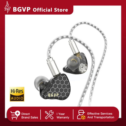 BGVP Scale 2DD In Ear Monitor Earphone 6D Sound Effects Gaming Headset HiFi Wired Headphones Bass Stereo Earpiece Music Earbuds