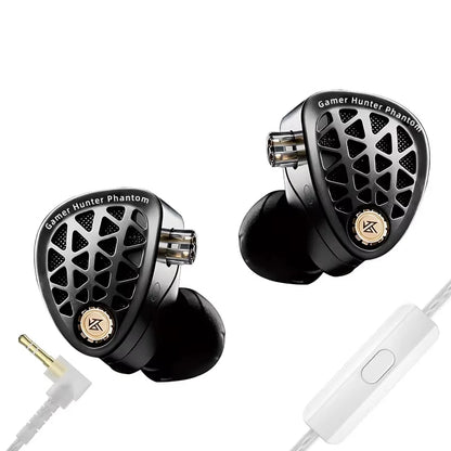 KZ Phantom HIFI In-Ear Gaming Earphone 4-Speed Custom Tuning Switch DSP Game Sound Card For PC Wired Headphones Gifts