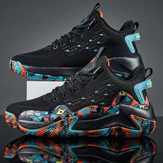 Men Basketball Shoes Breathable Cushioning Non-Slip Wearable High Quality Sports Shoes Gym Training Athletic Basketball Sneaker