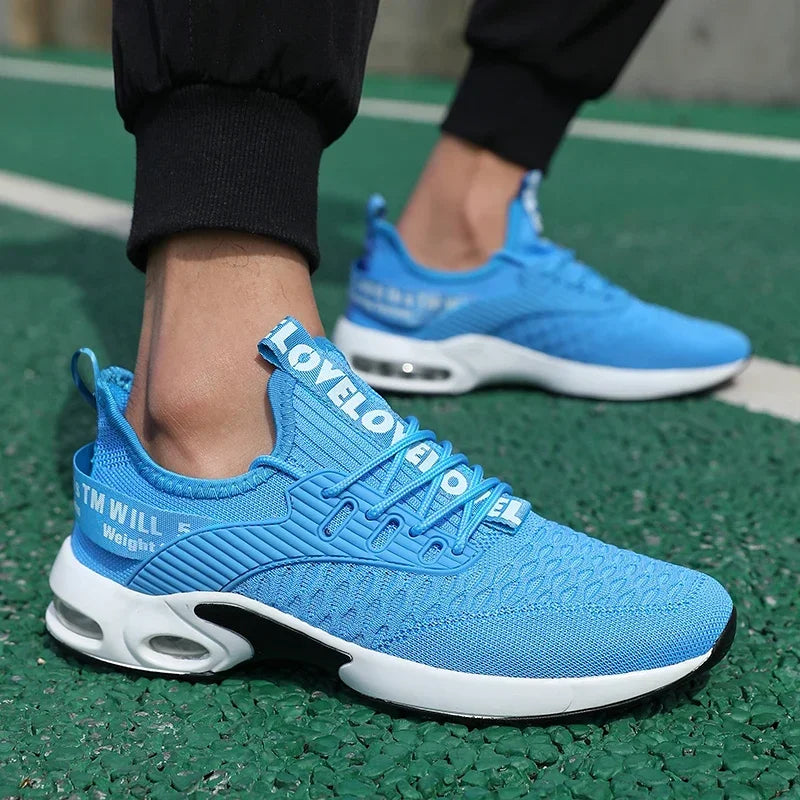 Men Thick Soled Sports Shoes with Fashionable Design Breathable Comfortable Shoes Outdoor Hiking Shoes Zapatillas Hombre De Segu