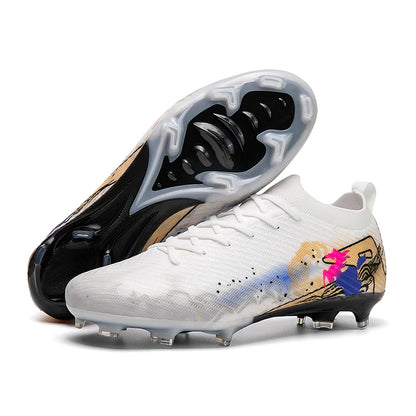 Chaussures de football pour hommes, bottes de football professionnelles originales, chaussures de terrain décontractées de haute qualité, ultra-légères, antidérapantes, pour activités de plein air.
