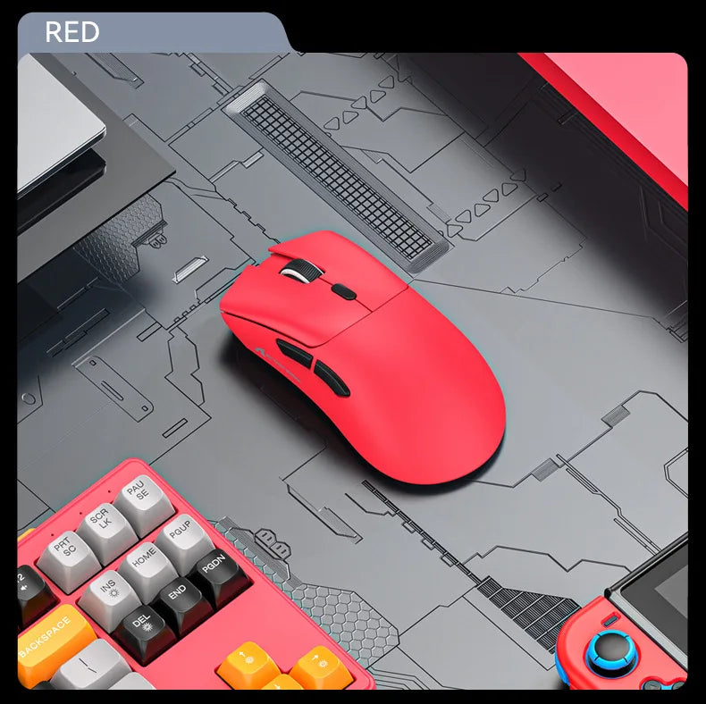 Attack Shark R1 lahka brezžična gaming miška Bluetooth 2.4G PAW3311 18000DPI ergonomska miška z makri