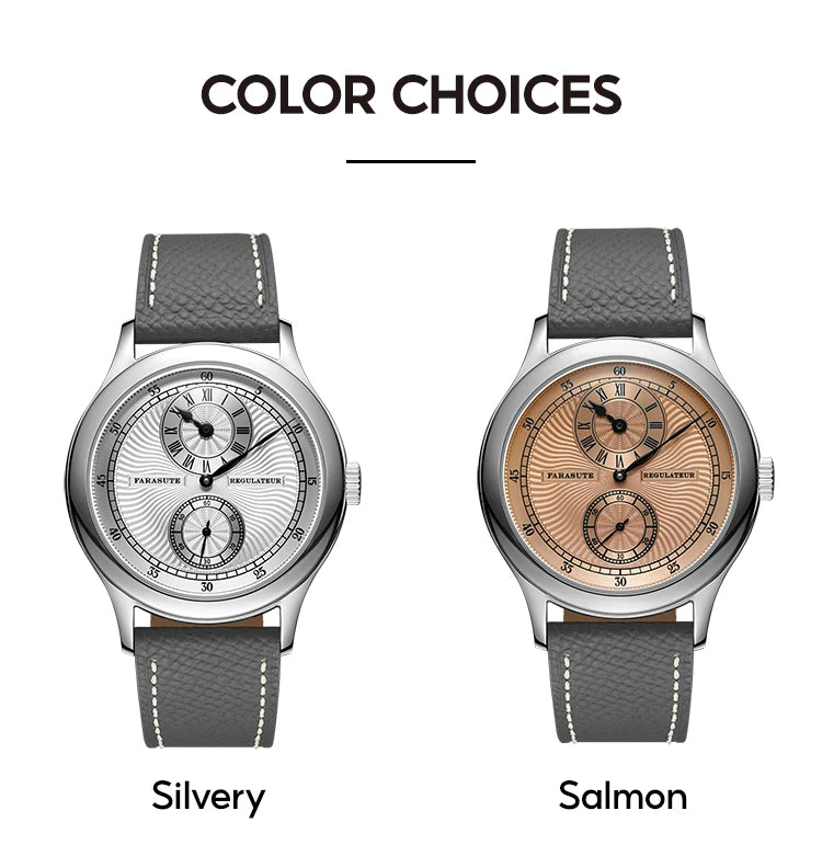 FARASUTE Manual Mechanical Men's Watch Seagull Movement Sapphire Crystal Business Waterproof Regulateur Men's Watch