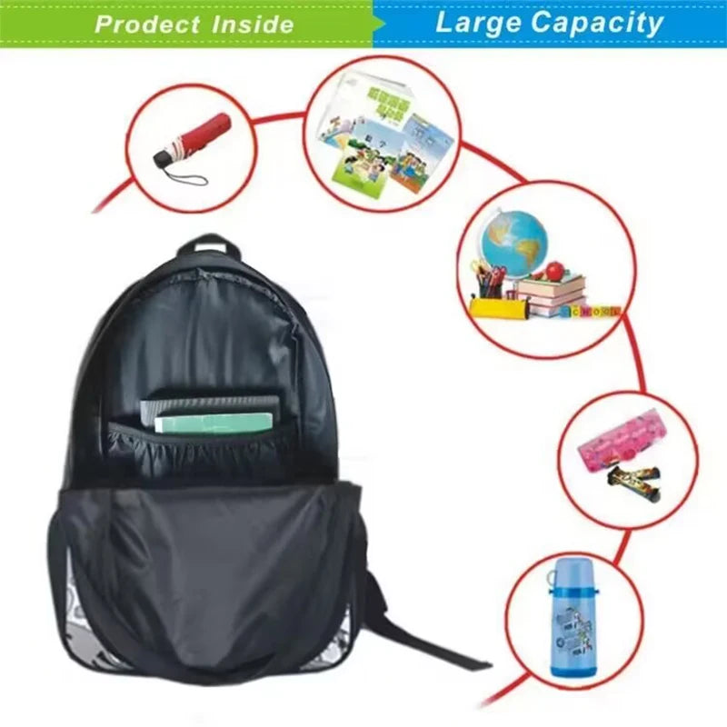 Zaini per bambini con design Hot Game, borsa pranzo e astuccio, borse scuola per alunni ad alta capacità, per bambino e bambina, regalo ideale F-FortniteS