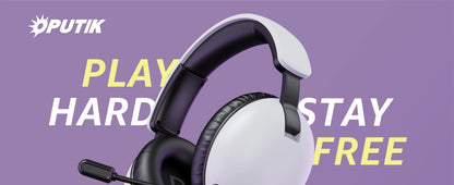 Acinaci BL500 Gaming Headset 2.4G with Noise-Canceling Mic 30-Hour Life,for PC PS4 PS5