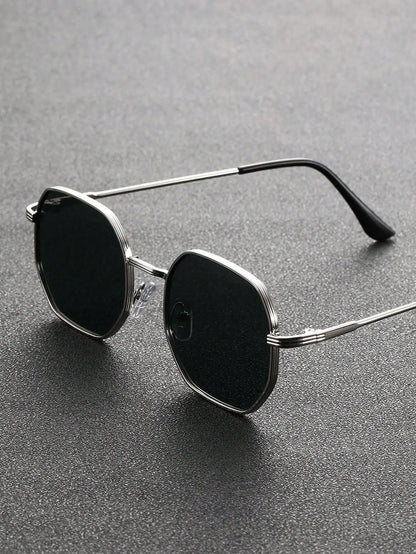 1/2 PCS Unisex Geometric Metal Frame Temperament Fashion Glasses For Outdoor Travel Driving Daily Life Accessories