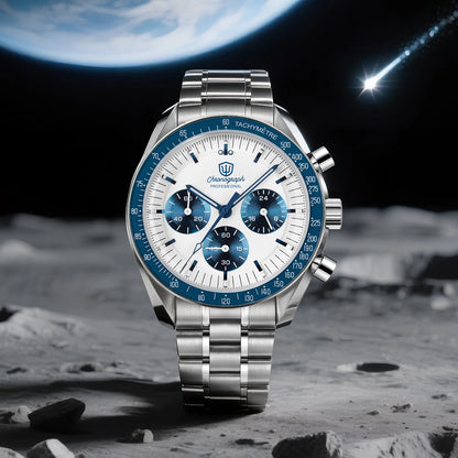 Watchdives New Wd1863 Quartz Men Watch VK63 Chronograph Bubble Sapphire Waterproof 39Mm Steel Top Brand Luxury Business Watch