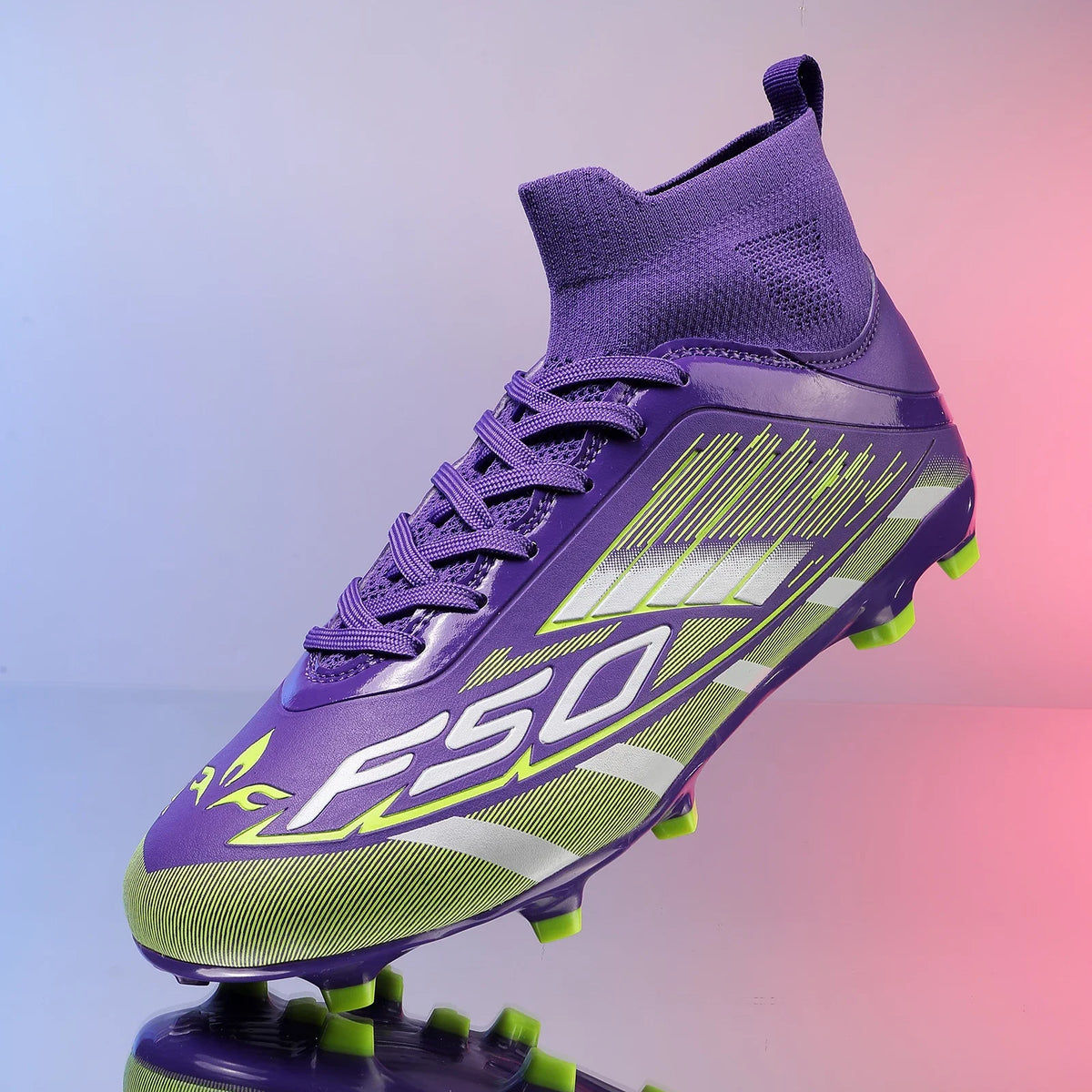 Nouvelles chaussures de football pour hommes, antidérapantes, à la cheville, chaussures de sport TF/FG, chaussures de football professionnelles pour garçons, baskets unisexes confortables