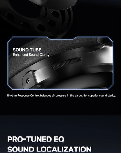 HaaYot Professional Wireless Gaming Bluetooth 6.0 Headset,7.1 Virtual Surround Sound,Low Latency 15ms for PC,PS5,Mobile,Switch