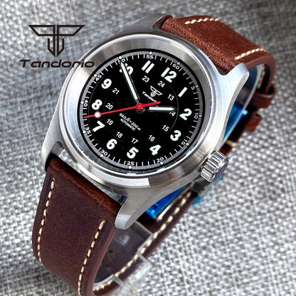 Tandorio 36mm Fashion 20BAR Automatic Dive Pilot Watch for Men Ladies NH35/PT5000/Miyota8215 Movt Sapphire Wristwatch Green Lume