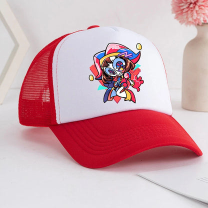 Cappellino da baseball Cartoon "The Amazing Digital Circus" per adulti, con stampa anime, per studenti, estivo, sportivo, regolabile, carino, da regalo