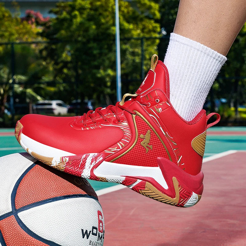 Chaussures de basket-ball pour hommes, respirantes, avec amorti, antidérapantes, résistantes à l'usure, chaussures de course, chaussures de sport pour la salle de sport, baskets de basket-ball pour hommes.