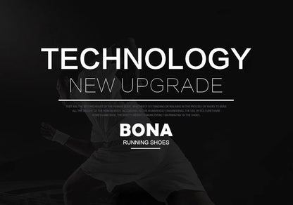 BONA New Popular Style Men Running Shoes Lace Up Athletic Shoes Outdoor Walkng jogging Sneakers Comfortable
