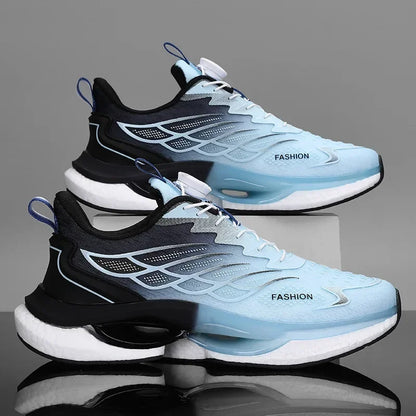 Hommes boucle rotative chaussures de course femmes réfléchissant en plein air Jogging baskets INS gros sport Zapatillas anti-dérapant chaussures unisexes