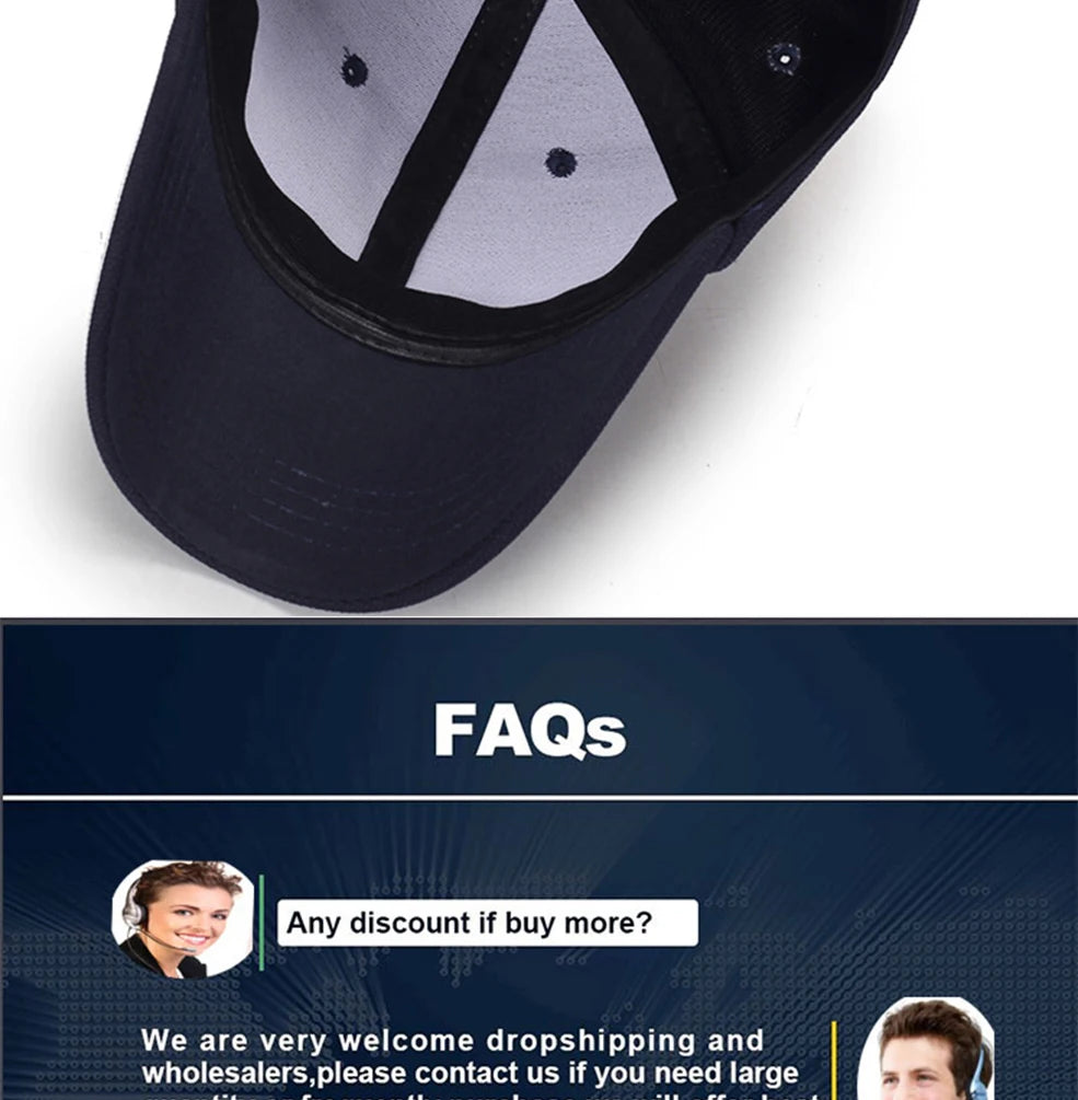 2023 High Quality Baseball Cap Men Snapback Hats Caps Men  Fitted Closed Full Cap Women Gorras Bone Male Trucker Hat Casquette