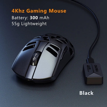 DAREU Al-mg Tri-mode 8Khz PBT Wireless Gaming Mouse Quick Charge PAW3950 30000 DPI Lightweight for PC Gamer