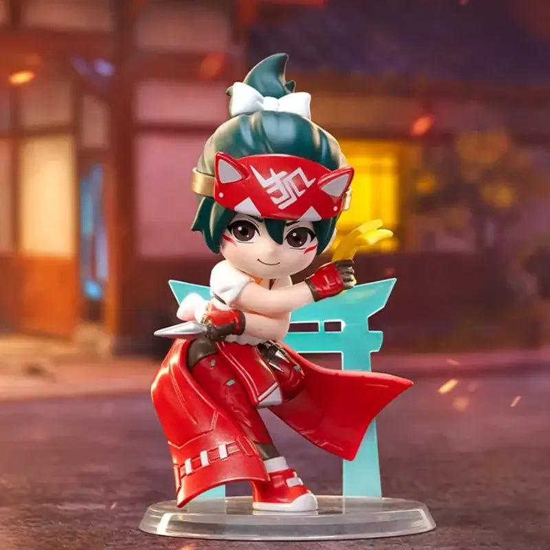 POP MART Overwatch Play of The Game Series Caja Sorpresa Blind Box Juguetes Kawaii Adornos Figuras Decoración del Hogar Muñecos Modelo de Escritorio