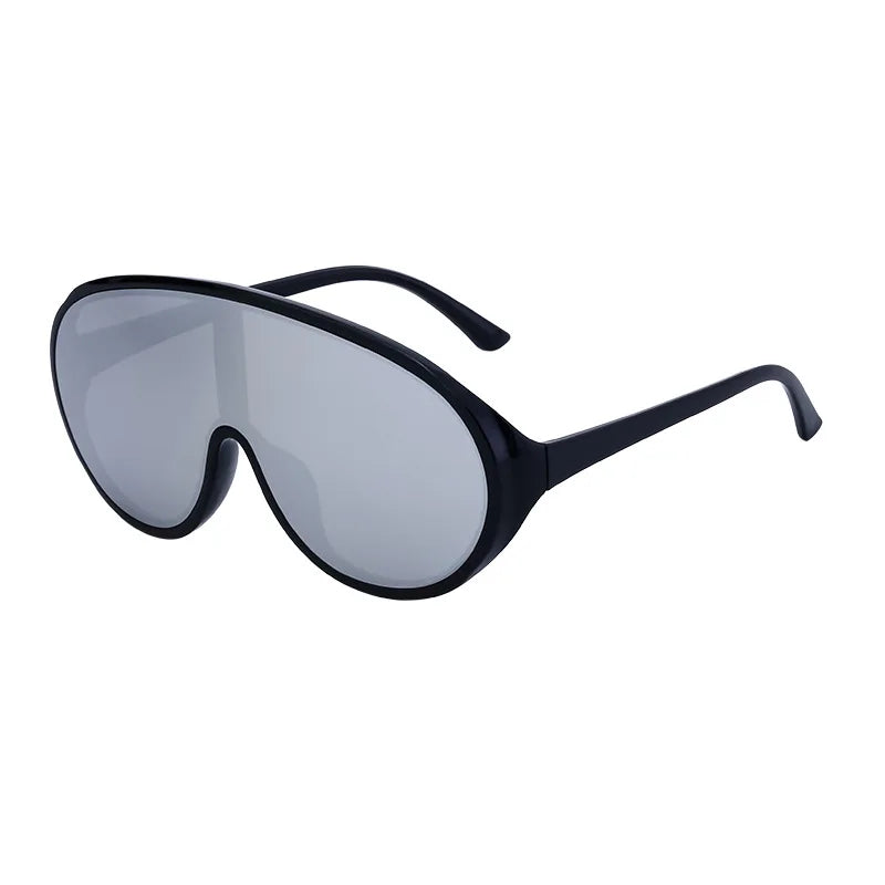 Trendige, übergroße Einteilige Sonnenbrillen für Damen und Herren – Luxusmarken-Designer-Sonnenbrillen – Modische Sonnenbrillen – Große Brillenfassungen