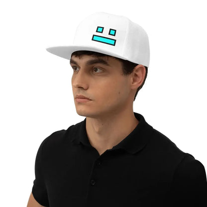 Bonés de basebol «Geometry Dash» para videojogos, bonés snapback para homem e mulher, bonés ajustáveis, bonés de basebol hip-hop, casquette