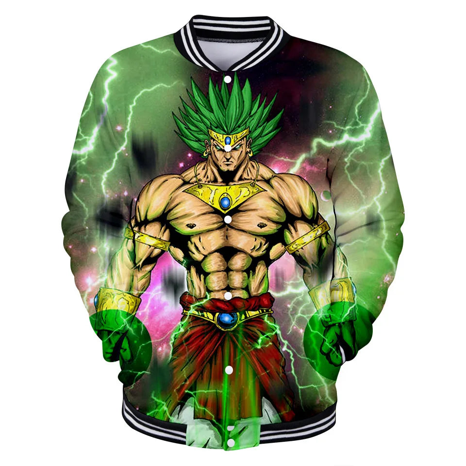 Uniforme da baseball streetwear Dragon Ball per uomo e donna, costume Son Goku per adulti, giacca primaverile e autunnale, cardigan, felpa, idea regalo