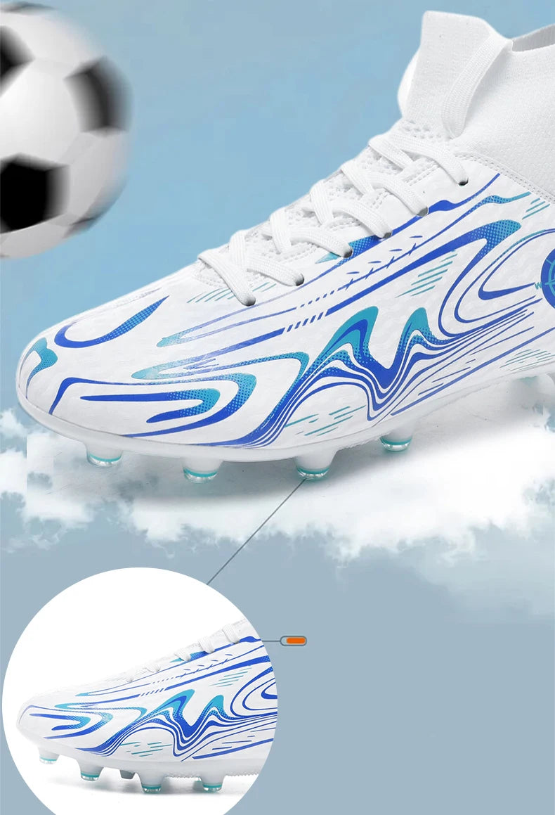 Chaussures de football professionnelles antidérapantes pour enfants, chaussures de sport d'extérieur pour garçons, baskets de futsal pour matchs et entraînements