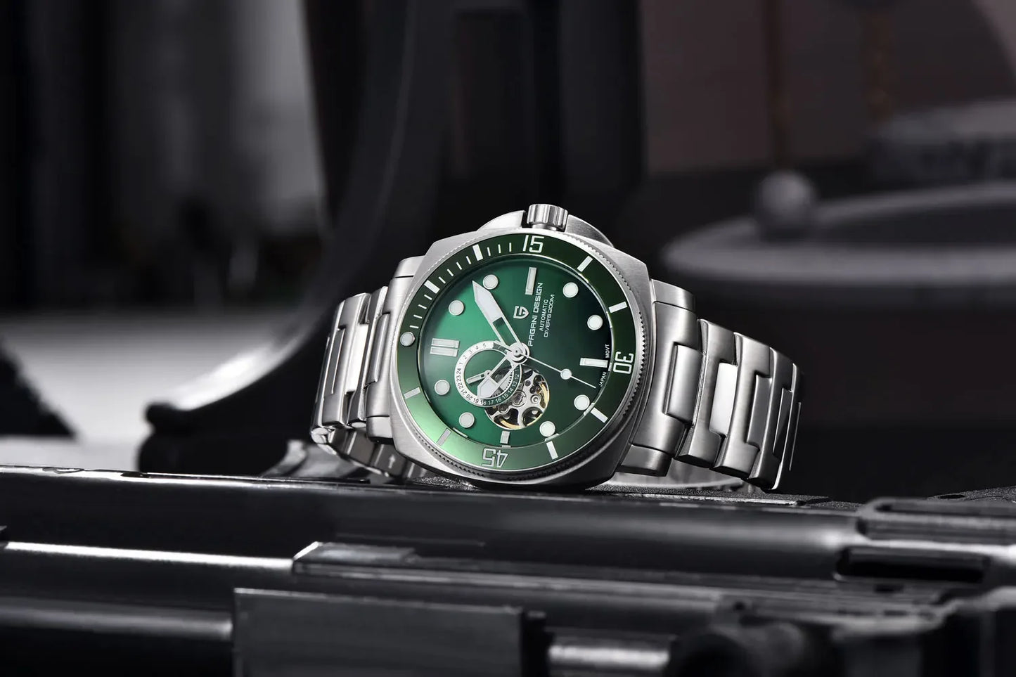 PAGANI DESIGN 2026 Original 43MM Men's Automatic Mechanical Watch NH39 200M Waterproof AR Sapphire Mirror Watches For Men