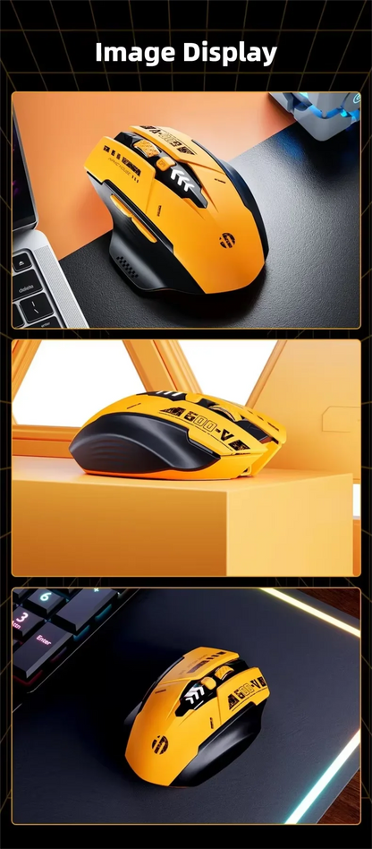 Inphic A9 V2 Wireless Gaming Mouse 12800DPI Rechargeable Ergonomic Bluetooth Compatible Silent Mouse For PC Laptop Computer