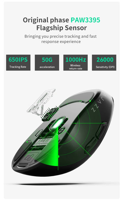 AJAZZ AJ179 NL Wireless Mouse Star Flash Version 3Mode Low Latency Long Battery Life Lightweight Customized Office Gaming Mouse