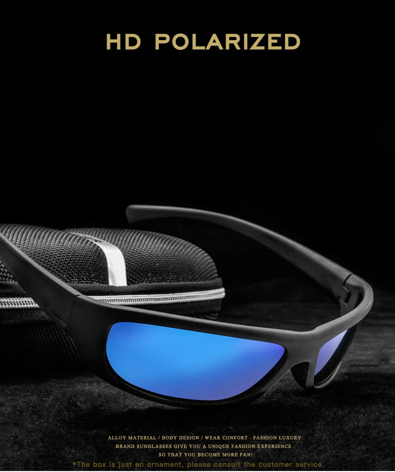 2024 Fashion Polarization Cycling Sunglasses Retro Sport Fishing Glasses Men Women Lightweight Driving Cycling Running UV400